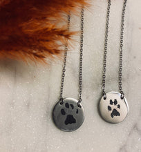 Load image into Gallery viewer, Dog Paw Circle Necklace
